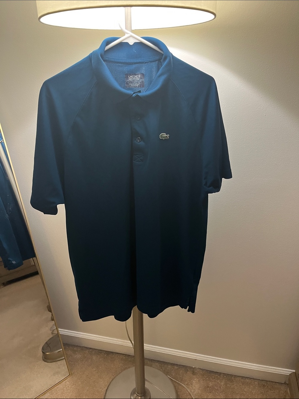 Lacoste Men's Deep Blue Short-Sleeve Polo performance xl